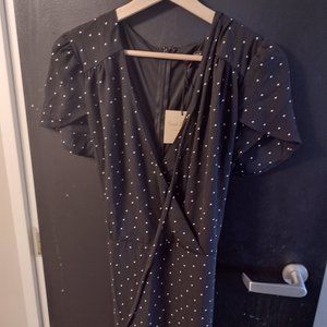 Semi Formal Black and White Dress